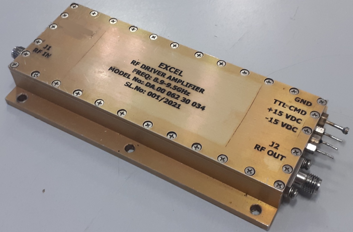 RF Driver Amplifier — 100–12000 MHz, up to 5W