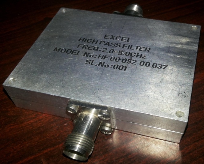 Suspended Stripline High Pass Filter